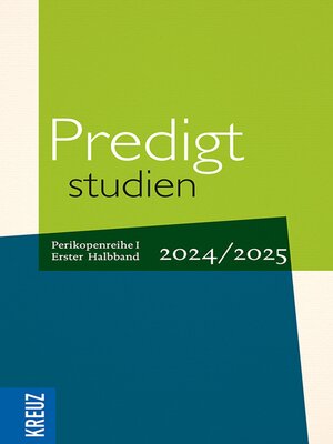 cover image of Predigtstudien 2024/2025, 1. Halbband